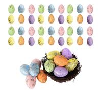 Huevos de Pascua vacíos, 100 Piezas de moteados Surtidos, Huevos de Pascua de Espuma para decoración, para niños, exhibiciones de Primavera, cestas de Manualidades, Rellenos de Cuencos