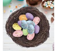 Huevos de Pascua Vacíos | 100 Piezas Variadas Decorativos Imitacion Realista | Huevos De Espuma Con Motas - para Niños, Manualidades, Decoración de Primavera, Relleno de Floreros y Centros de Mesa