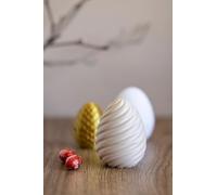 Huevos de Pascua y decoración de Pascua, huevos decorativos con lata, primavera e idea de regalo (negro, 2-10 cm)