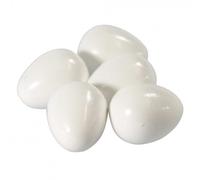 Huevos de plástico pequeños - 2GR - Color del Producto: Blanco