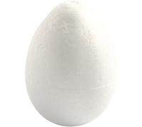 Huevos de poliestireno. Altura: 10 cm, 5 unidades.
