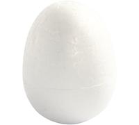 Huevos de poliestireno, altura: 7 cm, ancho: 5 cm, 5 unidades
