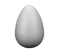 Huevos de poliestireno blanco para grandes huevos de espuma para manualidades, suministros de decoración de Pascua, esferas pintables, accesorios flotantes para exhibición de agua, materiales de