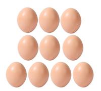 Huevos de Pollo Falsos, Huevos de Pascua para , Huevos Divertidos de decoración de Liso, 10x Juego de Artes de Pintura Divertida, simulación portátil Juguetes de Pascua para , Decorar, elaborar
