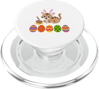 Huevos Divertidos de la Pintura del Conejo de Pascua del Gato del Gatito para el niño PopSockets PopGrip para MagSafe