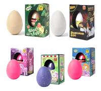 Huevos Eclosionan - Pack de 5 Juguetes para Niños y Niñas, Set Completo con Sirena, Unicornio, Dinosaurio, Conejo, Pato & Perezoso, Edades 3+ Años