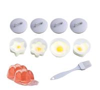 Huevos escalfados, escalfador de huevos para microondas, olla de huevo individual, hueveras escalfadas de silicona para cocinar huevos, molde de soporte para huevos escalfados, fabricación de huevos