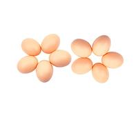 Huevos falsos 10 huevos de gallina huevos simulados huevos falsos ayuda a poner gallina herramienta agrícola aves de corral maniquí nido huevos de plástico
