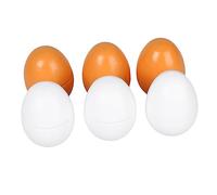 Huevos Falsos de Madera 6 Unidades, Juguete para Niños
