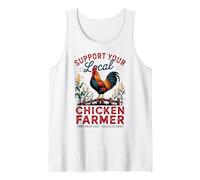 Huevos frescos diariamente - Granja vintage local de gallinas Camiseta sin Mangas