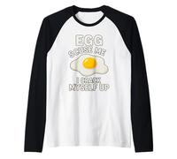 Huevos Graciosos, discúlpame, me Hago reír, Juego de Palabras con Huevos, Broma de papá Camiseta Manga Raglan