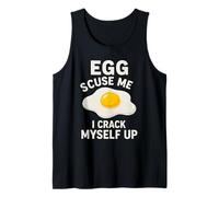 Huevos Graciosos, discúlpame, me Hago reír, Juego de Palabras con Huevos, Broma de papá Camiseta sin Mangas