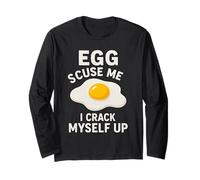 Huevos Graciosos, discúlpame, me Hago reír, Juego de Palabras con Huevos, Broma de papá Manga Larga