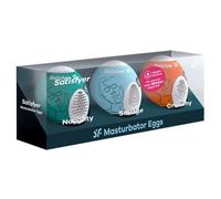 Satisfyer - 3 Huevos Masturbadores Naughty, Savage & Crunchy