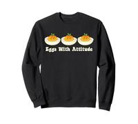 Huevos Rellenos con Actitud Humor Amante de la Comida Acción de Gracias Sudadera