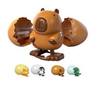 Huevos Sorpresa de Cuerda. Gira la cáscara para que salga un animalito andante. La cáscara se abre, es reutilizable, ideal para niños y niñas, y un regalo ideal para Navidad, cumpleaños y Pascua.