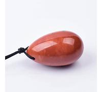 Huevos Yoni para mujeres 45 x 30 mm Natural Jade Yoni Egg Mujeres y Hombres Kegel Herramienta de Ejercicio Kegel, Jaspe Rojo
