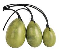 Huevos Yoni para mujerYoni Huevo perforado 3 Tamaño Natural Amatista Cristal Jade Masajeador Piedra Kegel Ejercitador, GJ