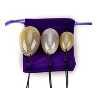 Huevos Yoni perforados, bolas de Kegel de cornalina natural, huevo de jade para mujeres, ejercicio de Kegel, ajuste -CHINA_Carnelian_Eggs