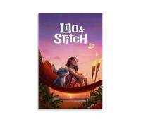 HUEXIANG Lilo & Stitch - Póster de película clásica para decoración de pared, 40 x 60 cm, estilo sin marco