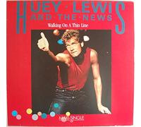 Huey Lewis & The News - Walking on a thin line (1984) / Vinyl single [Vinyl-Single 7'']