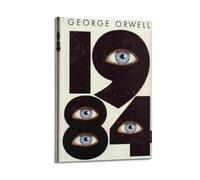 HUEYRORRYT JASURYWO I R I 1984 - Póster estético de George Orwell para decoración de pared, lienzo vintage, pintura decorativa para sala de estar, dormitorio, 40 x 60 cm, estilo marco