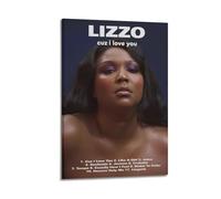 HUEYRORRYT JASURYWO I R I Lizzo Álbum Cuz I Love You, pósteres estéticos para decoración de pared, lienzo vintage, póster decorativo para sala de estar, dormitorio, 50 x 75 cm, estilo marco