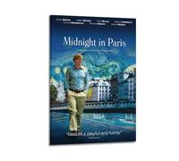 HUEYRORRYT JASURYWO I R I Midnight in Paris - Póster estético de pared para decoración de pared, lienzo vintage, póster decorativo para sala de estar, dormitorio, 30 x 45 cm, estilo marco