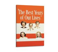 HUEYRORRYT JASURYWO I R I The Best Years of Our Lives - Póster estético de pared para decoración de pared, lienzo vintage, póster decorativo para sala de estar, dormitorio, 20 x 30 cm, estilo marco
