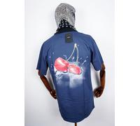 Huf Worldwide Skateboard T-Shirt Tee Wet Cherry Navy En M