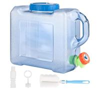 HUFACAI Bidón de Agua de Camping de 5 litros, depósito de Agua con Grifo, bidón de Agua de plástico, bidón de Agua portátil, depósito de Agua para Camping con Asas, depósito de Agua para Senderismo