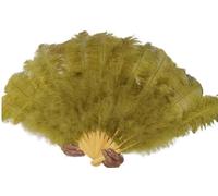 HUFENYU Abanico Grande De Plumas De Avestruz De 13 Huesos For Escenarios, Espectáculos Y Carnaval.(Style 22,100cm)