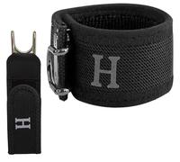 HUFENYU Cinturón Elástico Táctico con Gancho De Metal, Cinturón Táctico Lateral Ajustable, Cinturones Invisibles Sin Hebilla Unisex(Black)