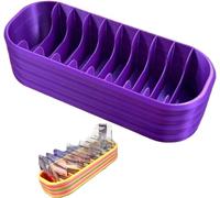 HUFENYU Estuche De Almacenamiento Diamond Art Con 10 Compartimentos, Soporte Multicompartimento, Estuche for Accesorios Artísticos, Organizador De Arcoíris(Style 6)