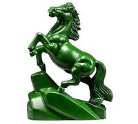 HUFENYU Figura De Caballo De Madera Año Nuevo Chino 2026 Estatua De Caballo Rojo For Decoración Feng Shui Las Figuras De Caballos Feng Shui Traen Buena Suerte A La Familia Y La Carrera(Green,5.9in)