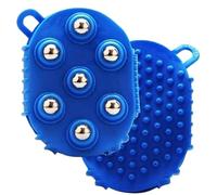 HUFENYU Guantes Linfáticos For Mujer, Guantes De Drenaje Linfático For Mujer, Rodillo De Masaje De Mano, Cepillo De Masaje For Músculos Corporales, Rodillo De Masaje De 360 Grados(Blue,2pcs)