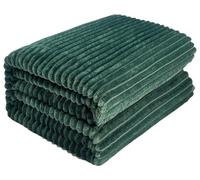 HUFENYU Manta De Apoyo Emocional, Manta Calmante De Seguridad for Perros, Piel De Conejo Sintética Amarilla, Poliéster, Perrera Suave Y Cómoda, Sofá Cama, Asiento De Coche(Dark Green,59.05 * 78.74in)
