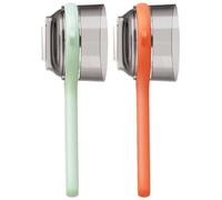 HUFENYU Pelador De Frutas Y Verduras De Cocina con Caja De Almacenamiento, Incluye Cuchillo Pelador Y Estuche. Pelador Multifunción De Acero Inoxidable De Doble Cara(Orange+Green)