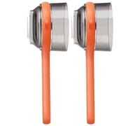 HUFENYU Pelador De Frutas Y Verduras De Cocina con Caja De Almacenamiento, Incluye Cuchillo Pelador Y Estuche. Pelador Multifunción De Acero Inoxidable De Doble Cara(Orange*2)