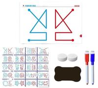 HUFENYU Tarjeta De Desarrollo del Cerebro Izquierdo Y Derecho for La Interacción Entre Padres E Hijos Tarjeta De Coordinación Mano-Cerebro Habilidades Motoras Finas 20 Juego(Challenge Level)