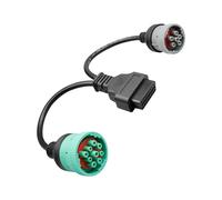 HUFEWU Cable en Y dividido de 9 pines J1939 y 6 pines J1708 OBD2 Link para diagnóstico de camiones diésel