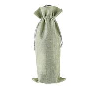 HUFFA 10 unids/Lote 15x35cm Bolsas de Lino for Botellas de Vino con cordón Bolsa de Vino decoración for Fiesta de Boda Bolsas de Vino Regalo Bolsa de champán (Color : Light Green, Size : 15x35cm)