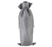 HUFFA 10 unids/Lote 15x35cm Bolsas de Lino for Botellas de Vino con cordón Bolsa de Vino decoración for Fiesta de Boda Bolsas de Vino Regalo Bolsa de champán (Color : Grey, Size : 15x35cm)