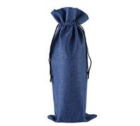 HUFFA 10 unids/Lote 15x35cm Bolsas de Lino for Botellas de Vino con cordón Bolsa de Vino decoración for Fiesta de Boda Bolsas de Vino Regalo Bolsa de champán (Color : Royal Blue, Size : 15x35cm)