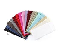HUFFA 10 unids/Lote 15x35cm Bolsas de Lino for Botellas de Vino con cordón Bolsa de Vino decoración for Fiesta de Boda Bolsas de Vino Regalo Bolsa de champán (Color : Random, Size : 15x35cm)
