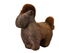 HUFFA 2026 Juguete Cultural de Peluche de Caballo de los Años Dorados - Decoración del Año del Caballo de Estilo Chino(Darkgold,15 Inches)