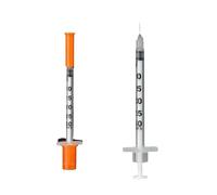 HUFFA 50/100 Uds inyector Veterinario desechable Aves de Corral jeringa Continua Ajustable Aguja de vacunación Ganado Cerdo Vaca jeringa for Mascotas