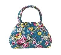 HUFFA Bolso de mano de lona gruesa for mujer: bolso versátil for el almuerzo, la compra y el uso diario(LakeBlue)