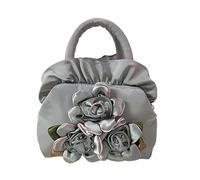 HUFFA Bolso de mano de noche bordado de la dinastía Han Bolso de mamá | Bolso de novia y vestido for mujer(170Gray)