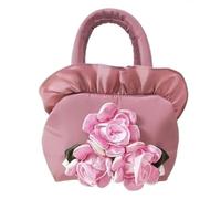 HUFFA Bolso de mano de noche bordado de la dinastía Han Bolso de mamá | Bolso de novia y vestido for mujer(170leatherpink)